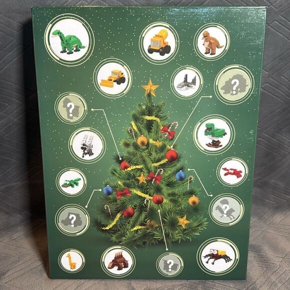 Kids Christmas Advent Calendar Mini Animal Figure Blocks 24 Day Countdown Age 6+ - Picture 2 of 8